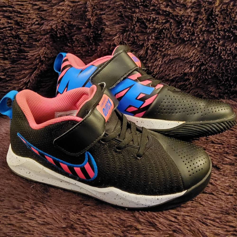 Nike Kids Black and Pink Athletic Shoes